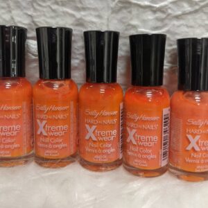 Pack de 5 esmaltes SALLY HANSEN Extreme wear  colores anaranjado Cod. 0003