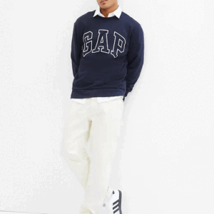 Poleron Sweater de Hombre Sin Gorro GAP color Azul Talla S Cod. 0010