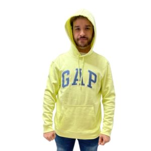 Poleron GAP Hombre con Gorro Verde LimonTalla M Cod. 2622